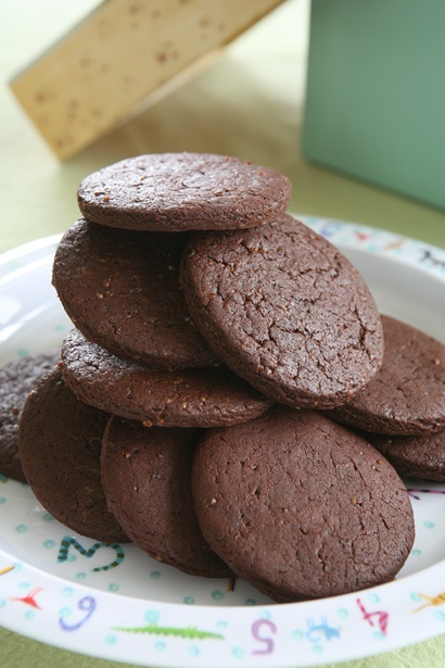 συνταγή σοκολατένια μπισκότα νηστίσιμα